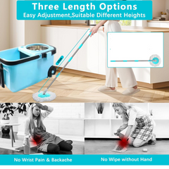Premium 360Â° Spin Cleaning Mop Set