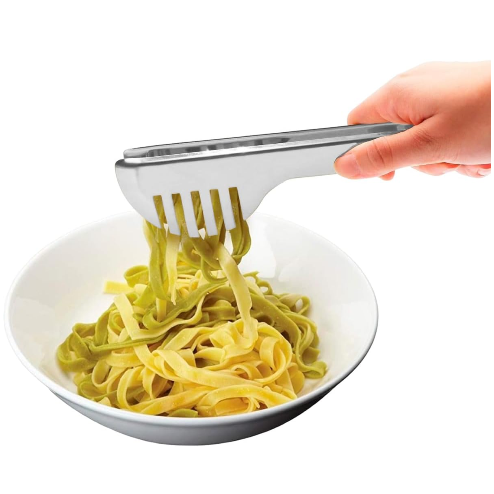 Stainless Steel Multipurpose Serving Tong â€“ 2-in-1 Pasta & Salad Tong (1 Pc)