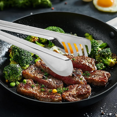 Stainless Steel Multipurpose Serving Tong â€“ 2-in-1 Pasta & Salad Tong (1 Pc)