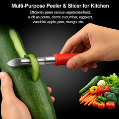 Multipurpose 2-in-1 Stainless Steel Knife & Peeler (1 Pc)