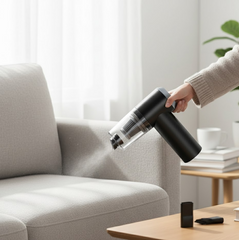 2 in 1 Wireless Vacuum Cleaner â€“ 120W Handheld USB Rechargeable for Home & Car (1 Pc)