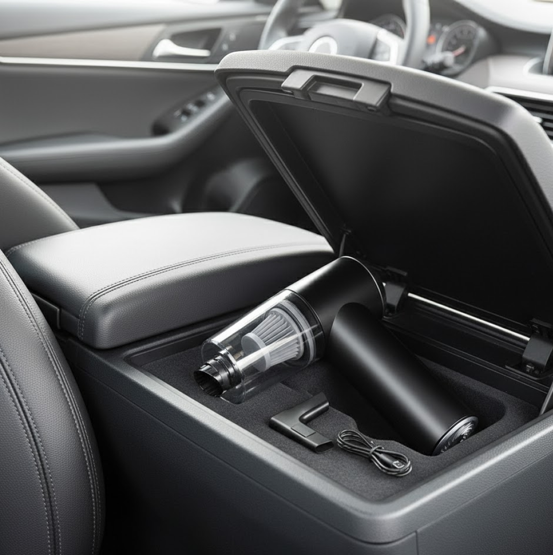 2 in 1 Wireless Vacuum Cleaner â€“ 120W Handheld USB Rechargeable for Home & Car (1 Pc)