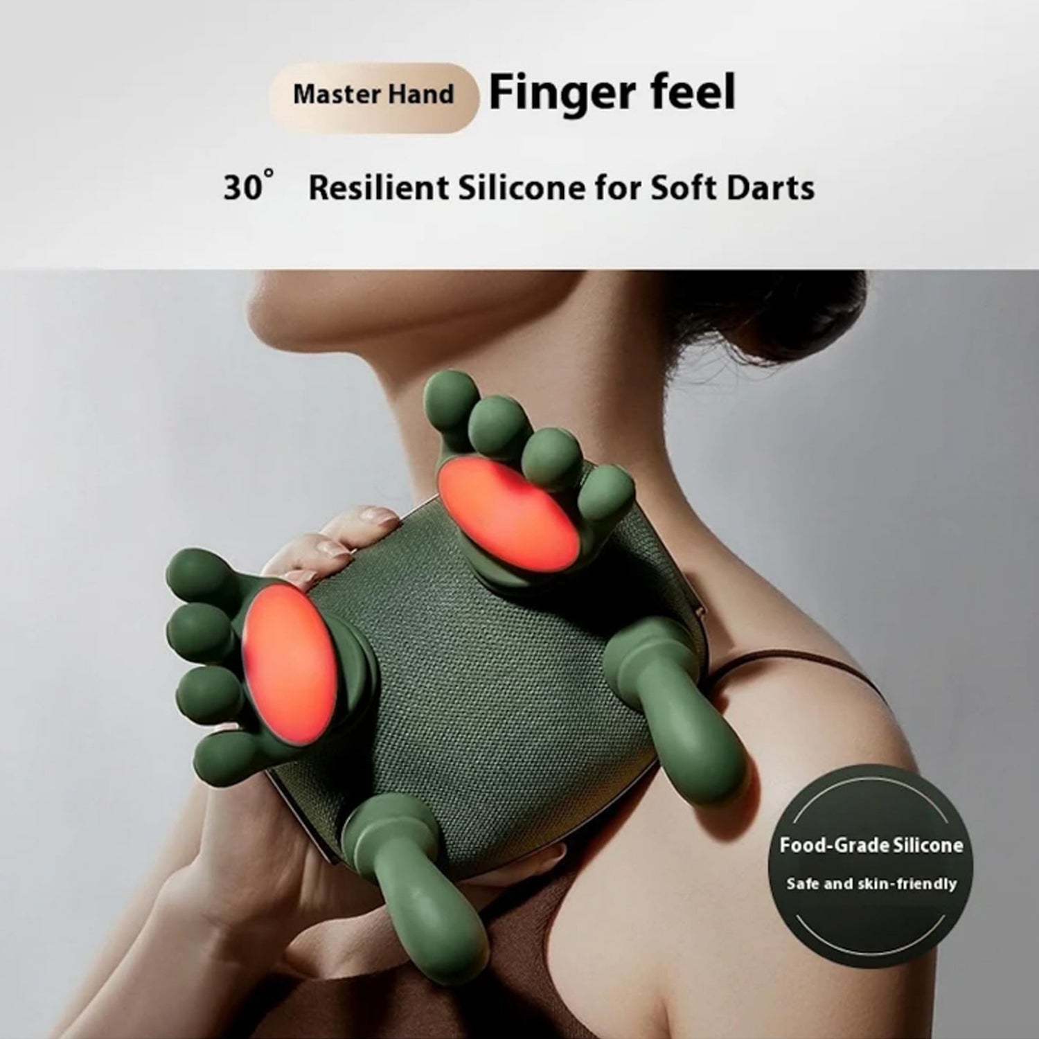 Long Rechargeable Kneading Neck & Shoulder Massager