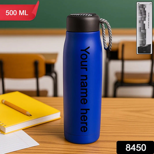 Customize 500ml Leak-Proof Stainless Steel Double Wall Vacuum Insulated Water Bottle (1 Pc)