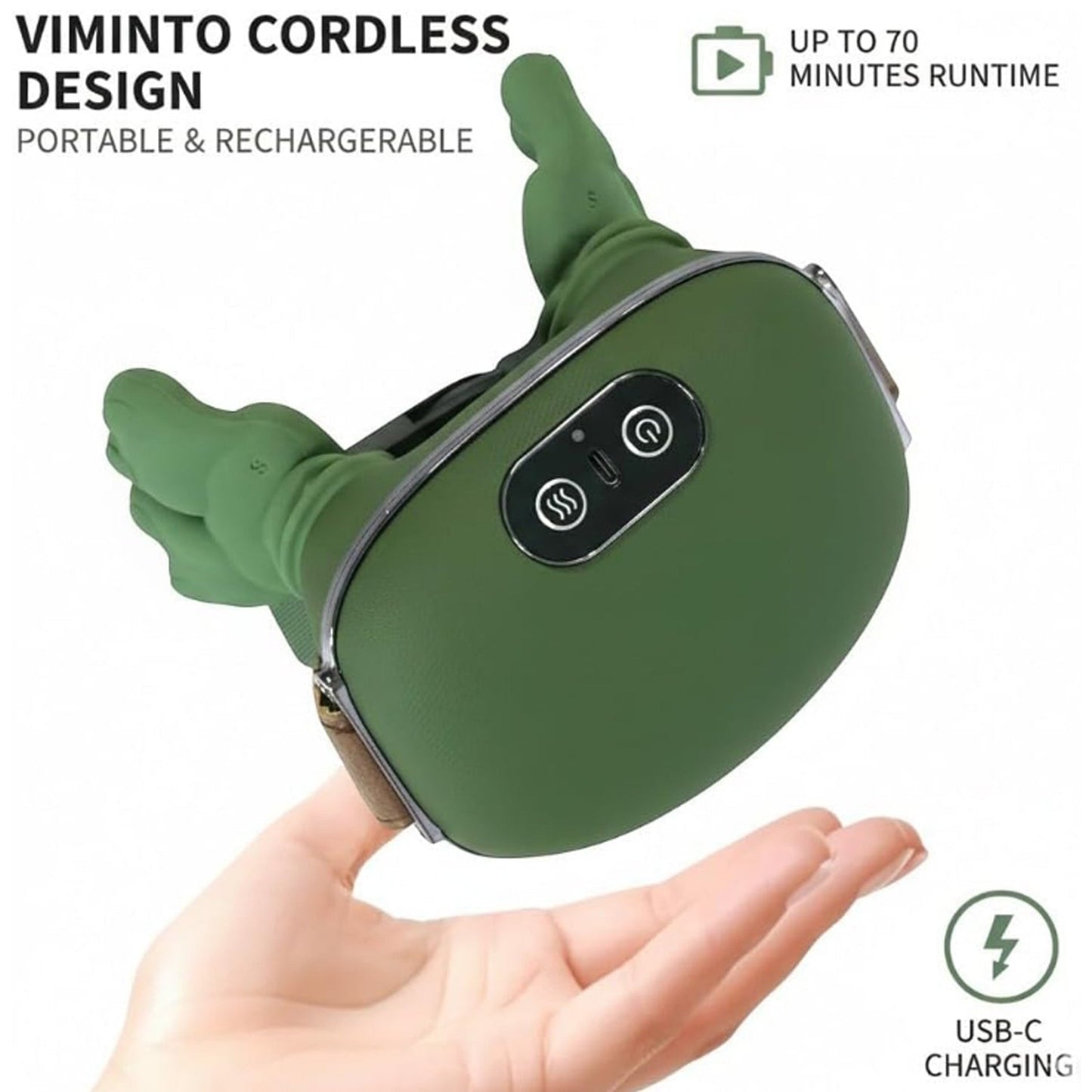 Long Rechargeable Kneading Neck & Shoulder Massager