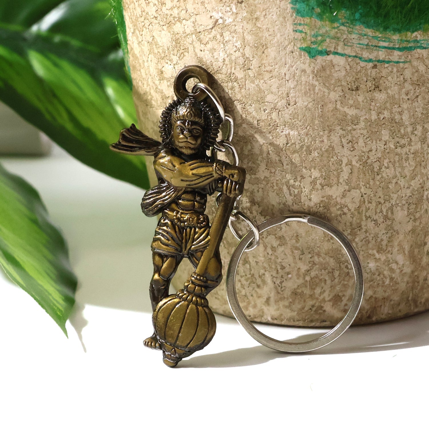 Hanuman Metal Keychain Set (2 Pc Mix Design)