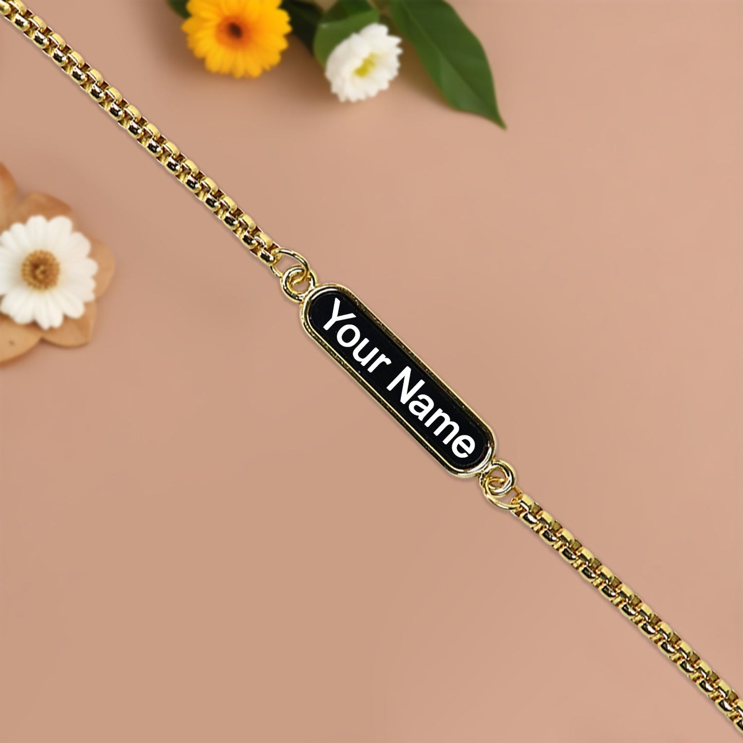 personalized chain rakhi