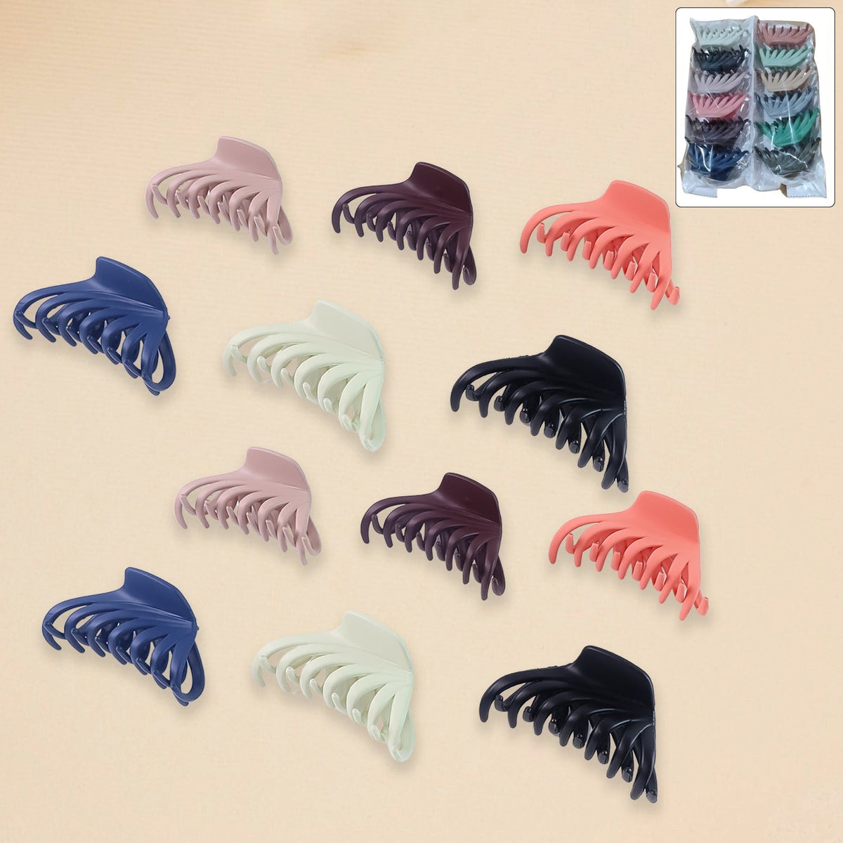 Classic Hair Claw Clips Set
