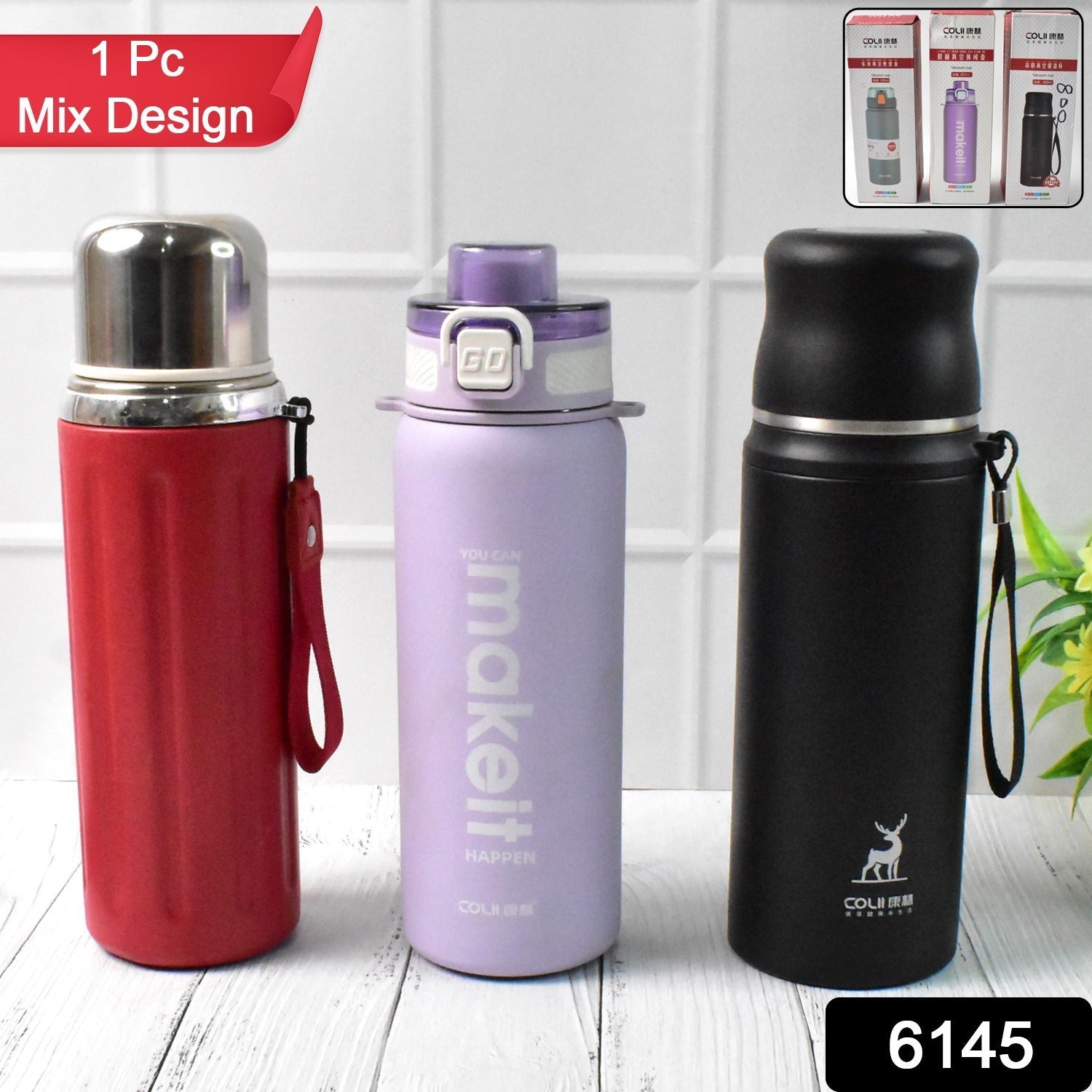Stainless Steel Vacuum Insulated Water Bottle approx 800ml (1 Pc)