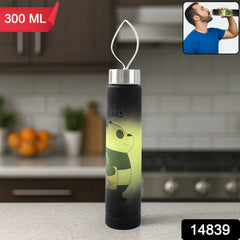 Cartoon Printed Plastic Water Bottle