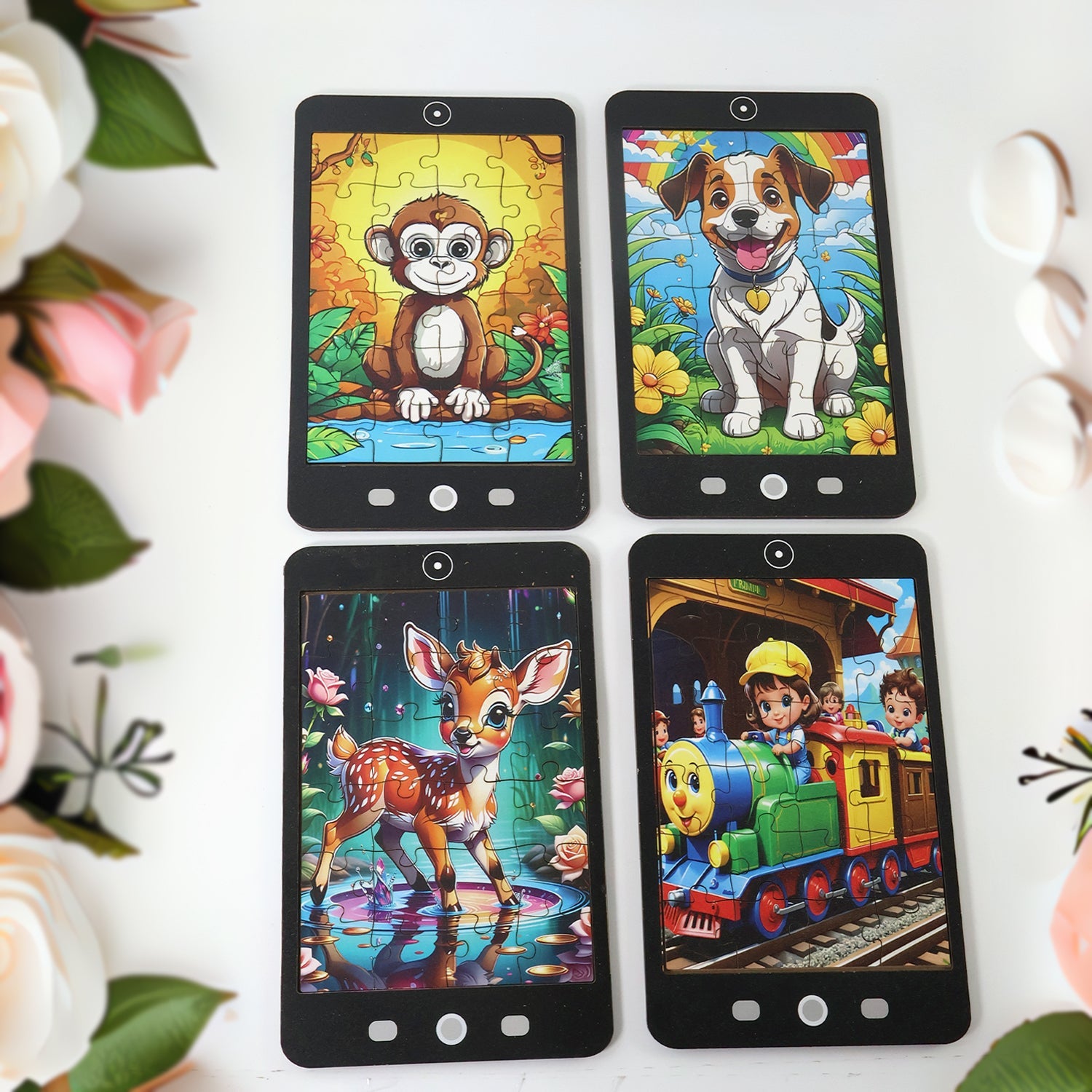 Kids Mini Cartoon Jigsaw Puzzle â€“ 1 Pc Mix Design