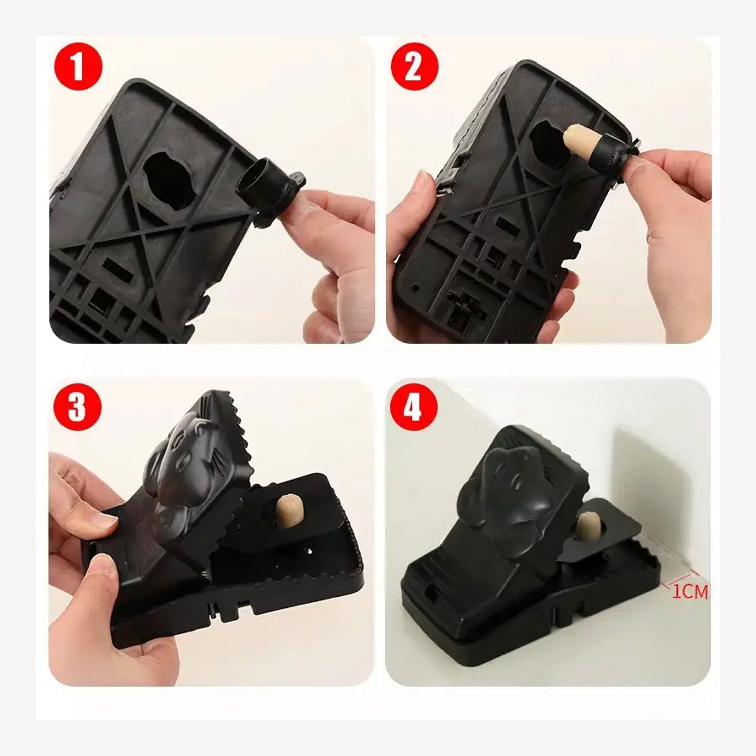 Mouse Trap Cage with Dummy Mouse – Reusable Pest Control for Home & Office (1 Pc)