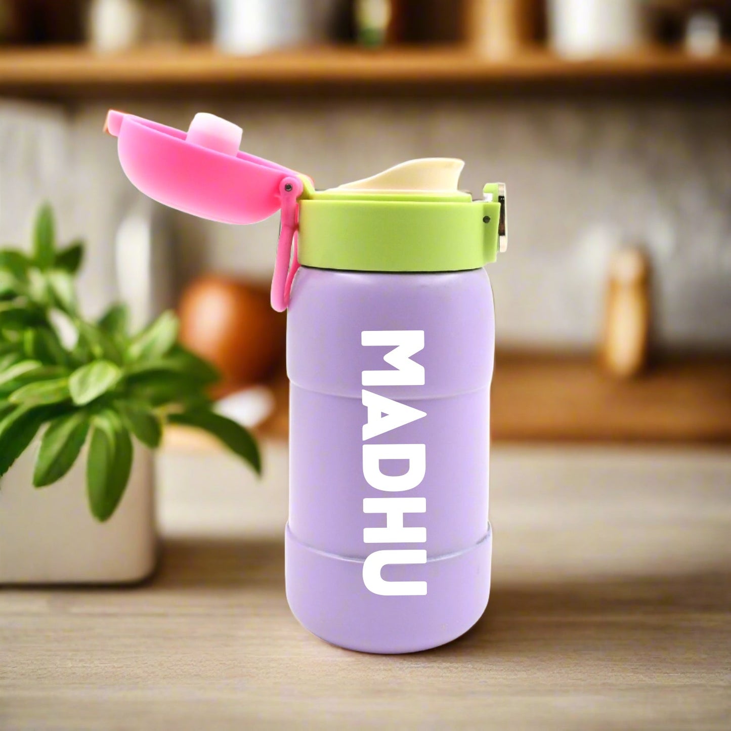 Custom Duck Stainless Steel Water Bottle for Kids & Adults (1 Pc, BPA Free, Mix Design)