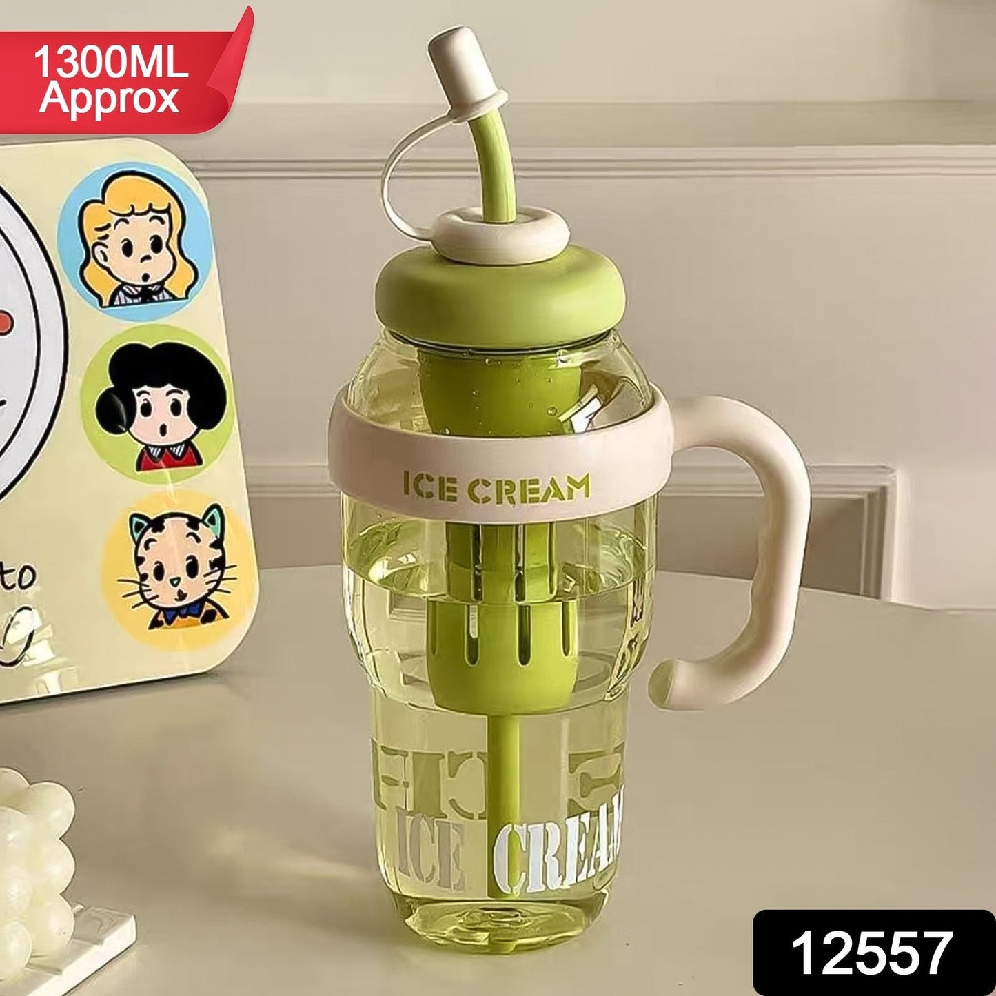 Ice-Cream Theme Bottle Sipper 