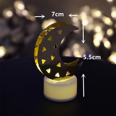 Decorative Moon Shaped Flameless LED Candles (4 Pc)