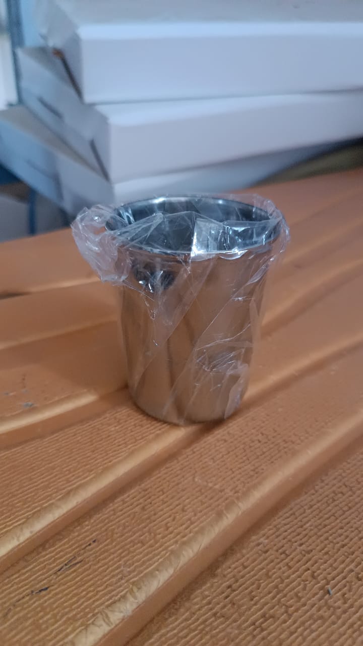 Small Stainless Steel Drinking Glass (1 Pc)