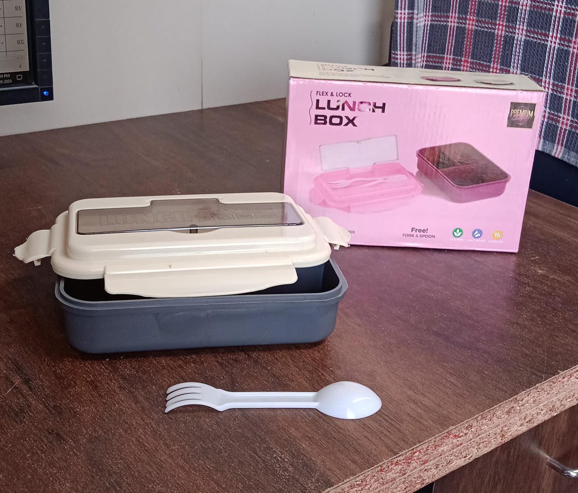 Customize Lunch Box Flex Lock Plastic Liner Lunch Container, Portable Tableware Set for Kid Adult Student Children Keep Food Warm