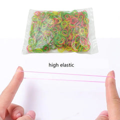 Multicolor Rubber Bands (Elastic & Reusable, Office & Home / 0.5 Inch 100GM), Hair accessories