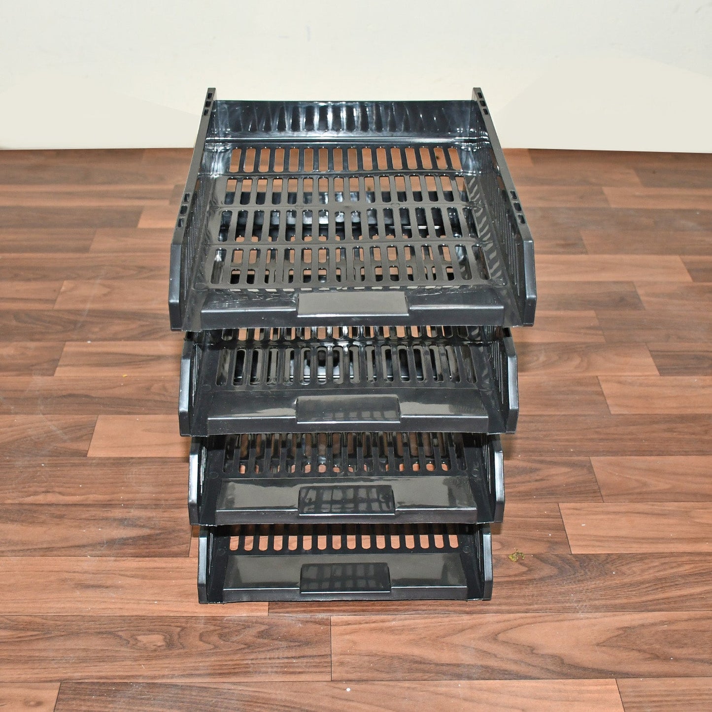 4-Layer Multifunctional File Rack with Drawers for Office Desk