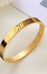 Golden Shree Ram written Kada, Anti-tarnish Bracelet, Skin friendly