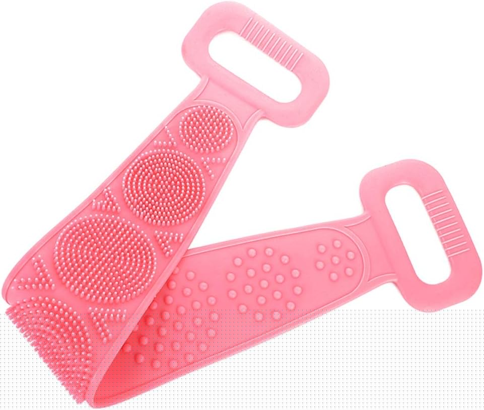 Eco-Friendly Silicone Shower Brush & Back Scrubber Towel