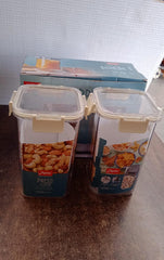 Apex Press Nâ€™ Lock Airtight Kitchen Storage Container Set (2Pc/1400ml) Approx