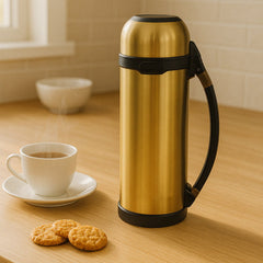 STAINLESS STEEL THERMOS WATER BOTTLE | 24 HOURS HOT AND COLD | EASY TO CARRY | RUST & LEAK PROOF | TEA | COFFEE | OFFICE| GYM | HOME | KITCHEN