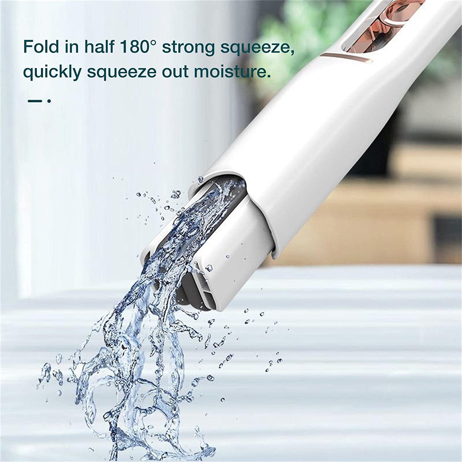 Portable Self-Squeeze Mini Mop – Strong Absorbent Mop for Bathroom & Kitchen