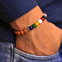 7 Chakra Rudraksha Bracelet