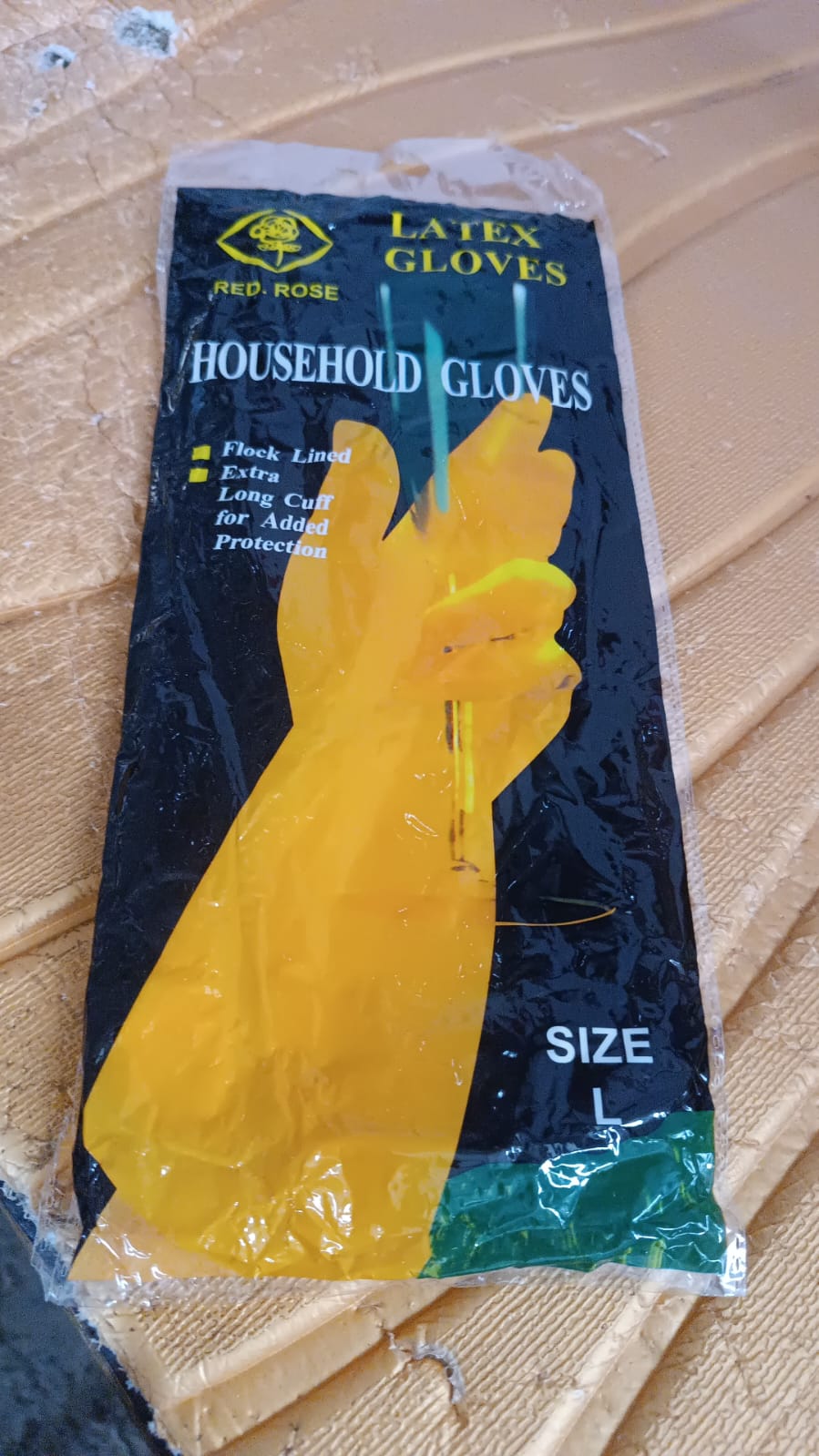 Premium Latex Household Cleaning Gloves (1 Pair)