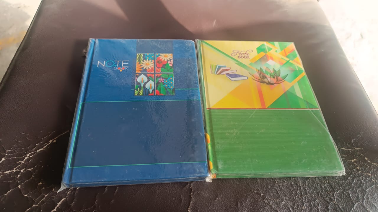 Hardcover Ruled Notebook with Calendar & 160 Pages 22x16 cm (1 Pc)