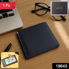 Menâ€™s slim bi-fold wallet packed in premium gift box