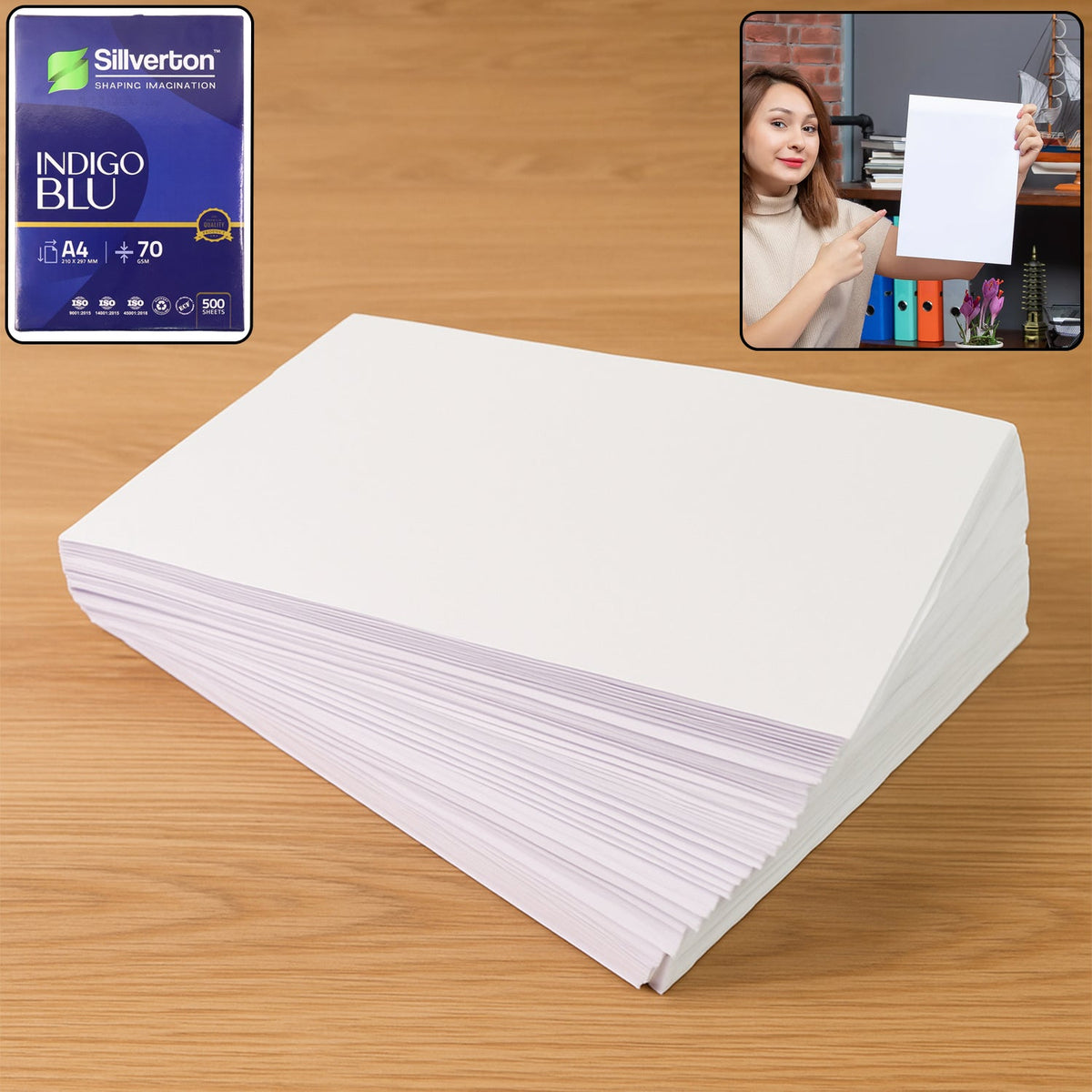 500 Sheets A4 Size Multipurpose Copier Paper â€“ 70 GSM High Bright White Printing Paper
