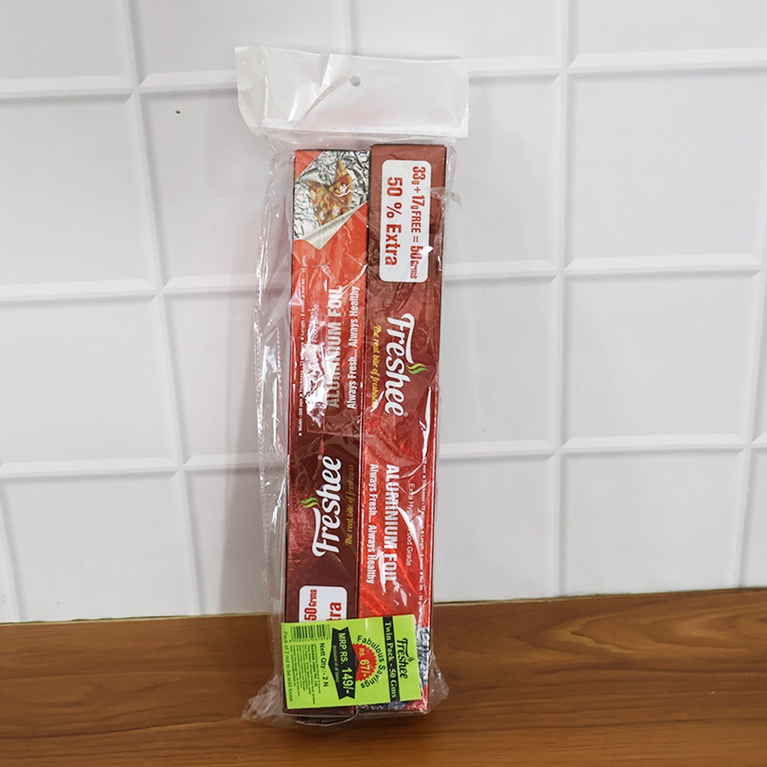 Freshee Premium Aluminium Foil â€” Twin Pack 2 Pc (Net 50 g each)