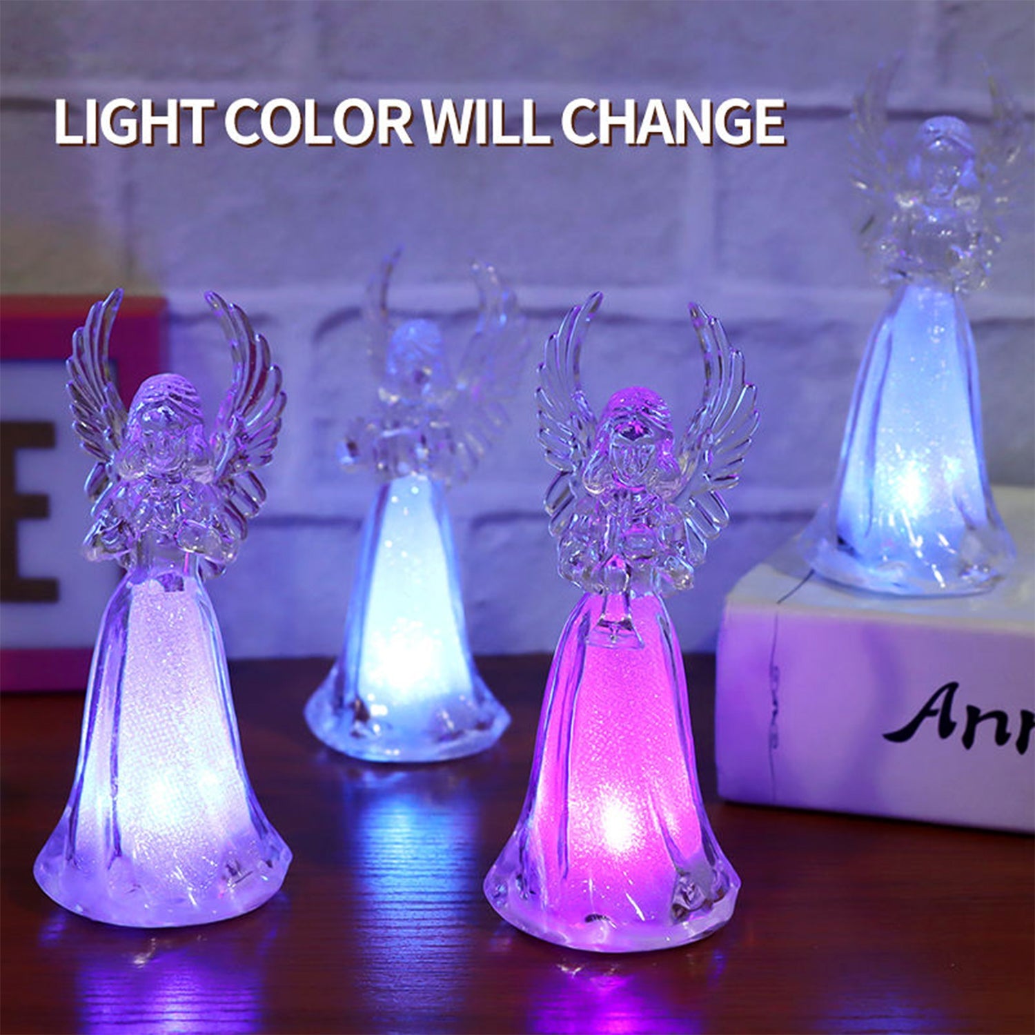 Light-Up LED Angel Figurines