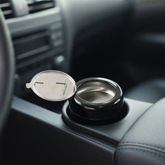 Round Smokeless Ashtray with Lid (1 Pc)