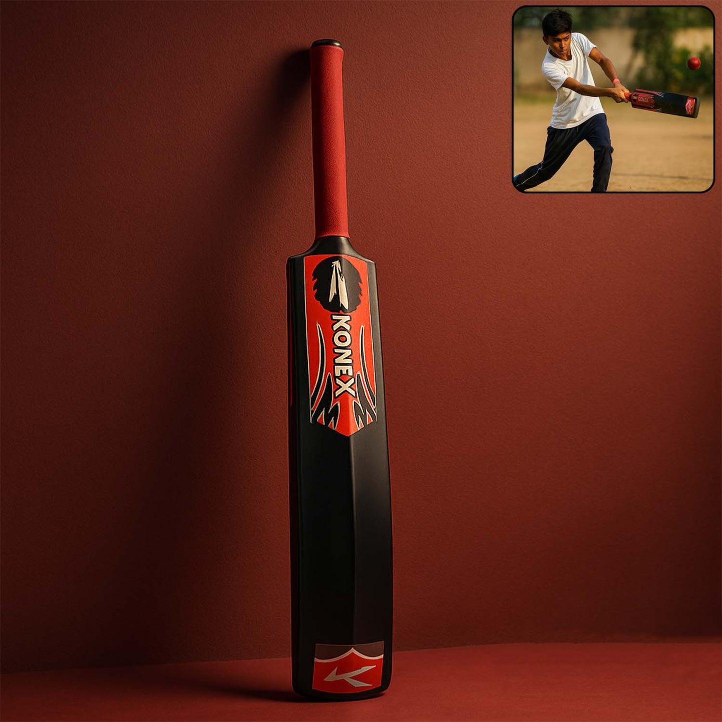 Lightweight Durable Plastic Cricket Bat (87 x 11 Cm / 1 Pc)