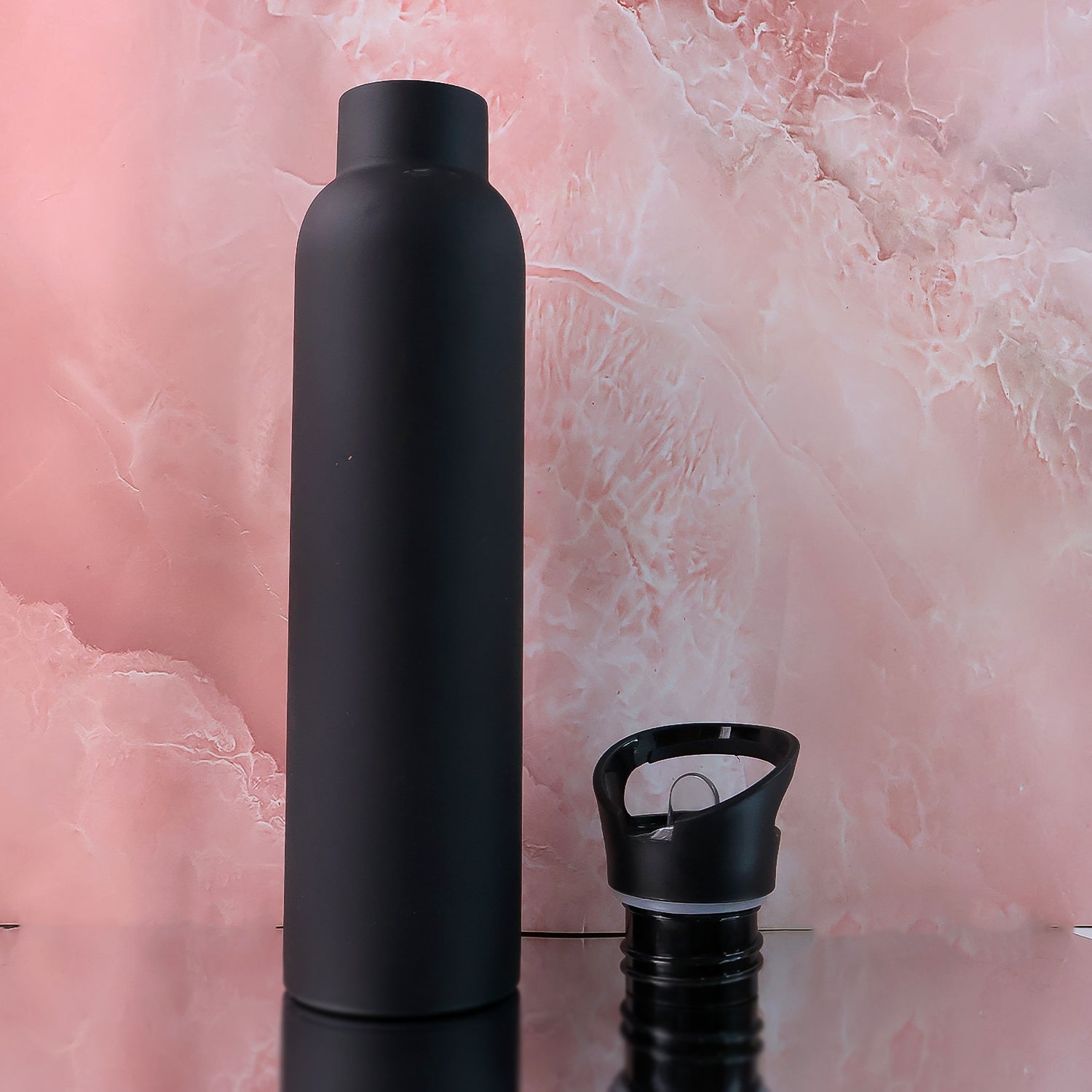 Sports Water Bottle â€“ Matte Finish Leak-Proof Reusable Bottle 900 ML Approx (1 Pc)