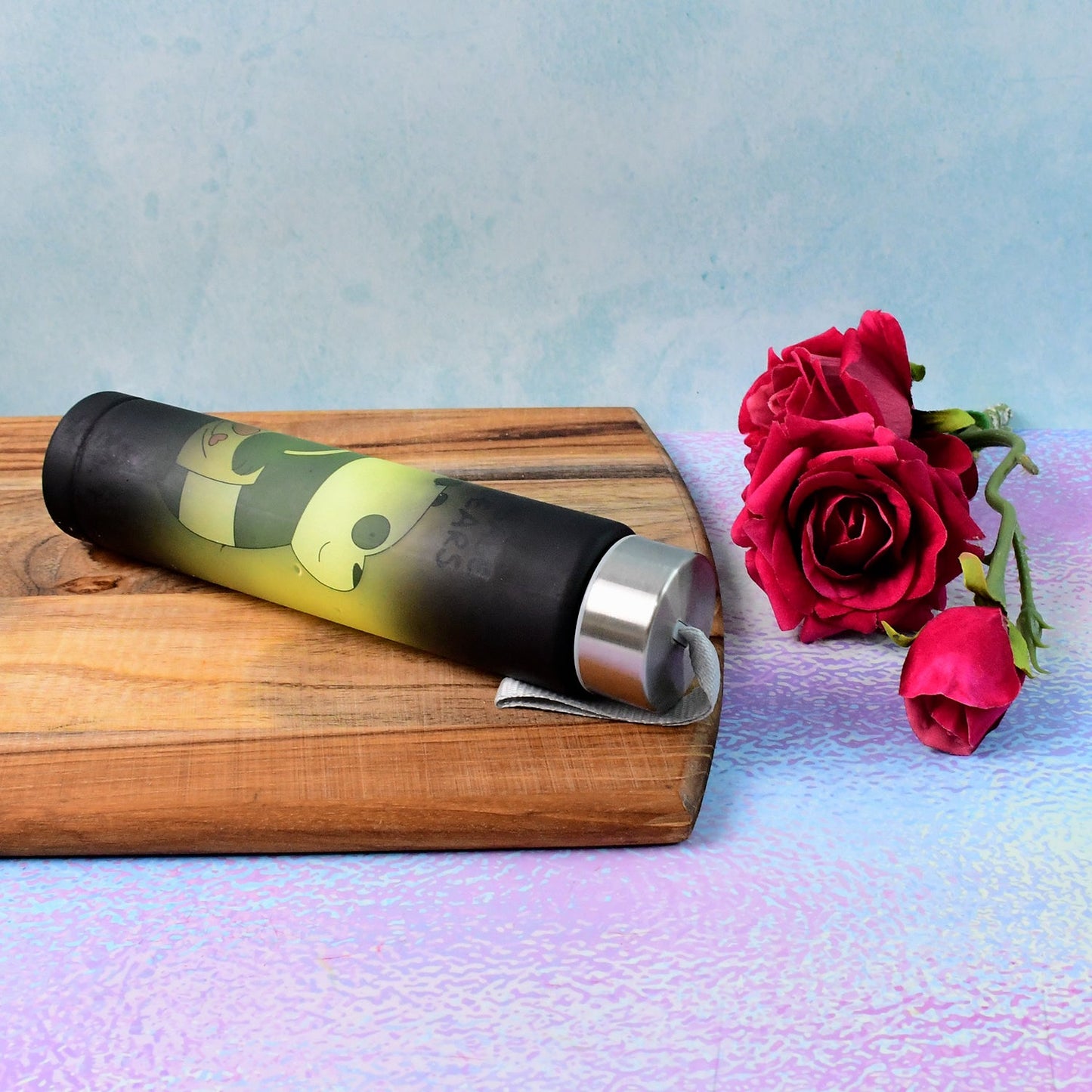 Cute Cartoon Printed Plastic Water Bottle (300 ML / 1 Pc)