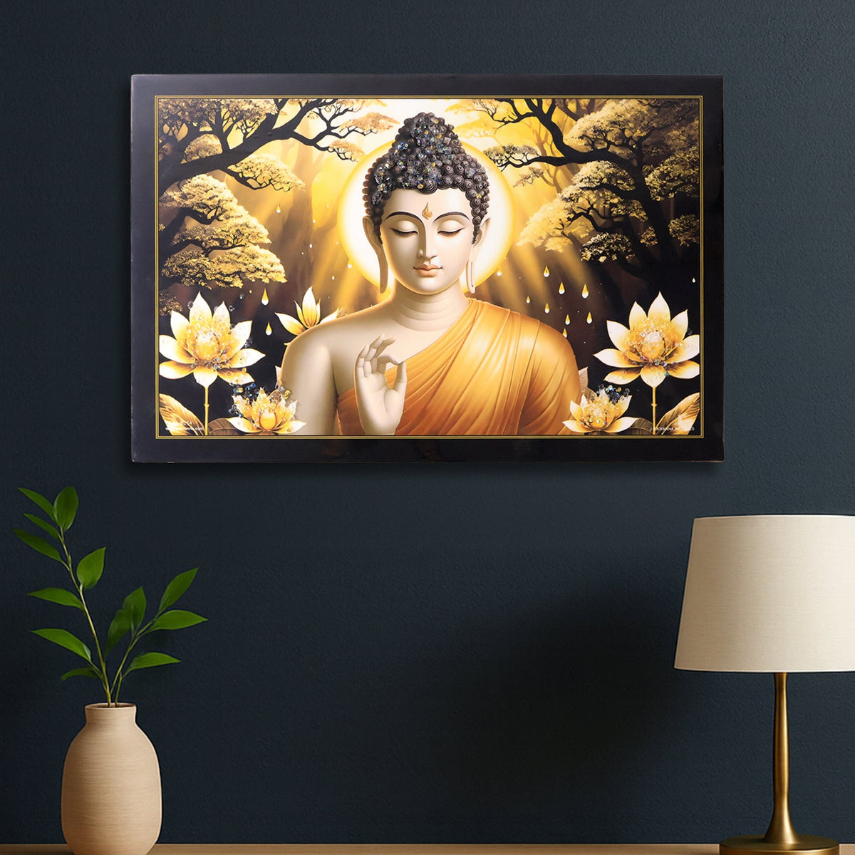 Lord Buddha Wall Painting Frame