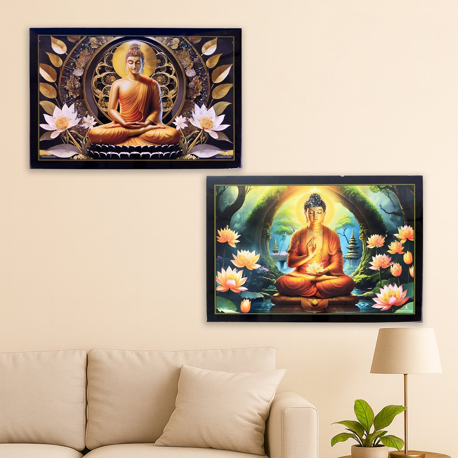 Lord Buddha Wall Painting Frame
