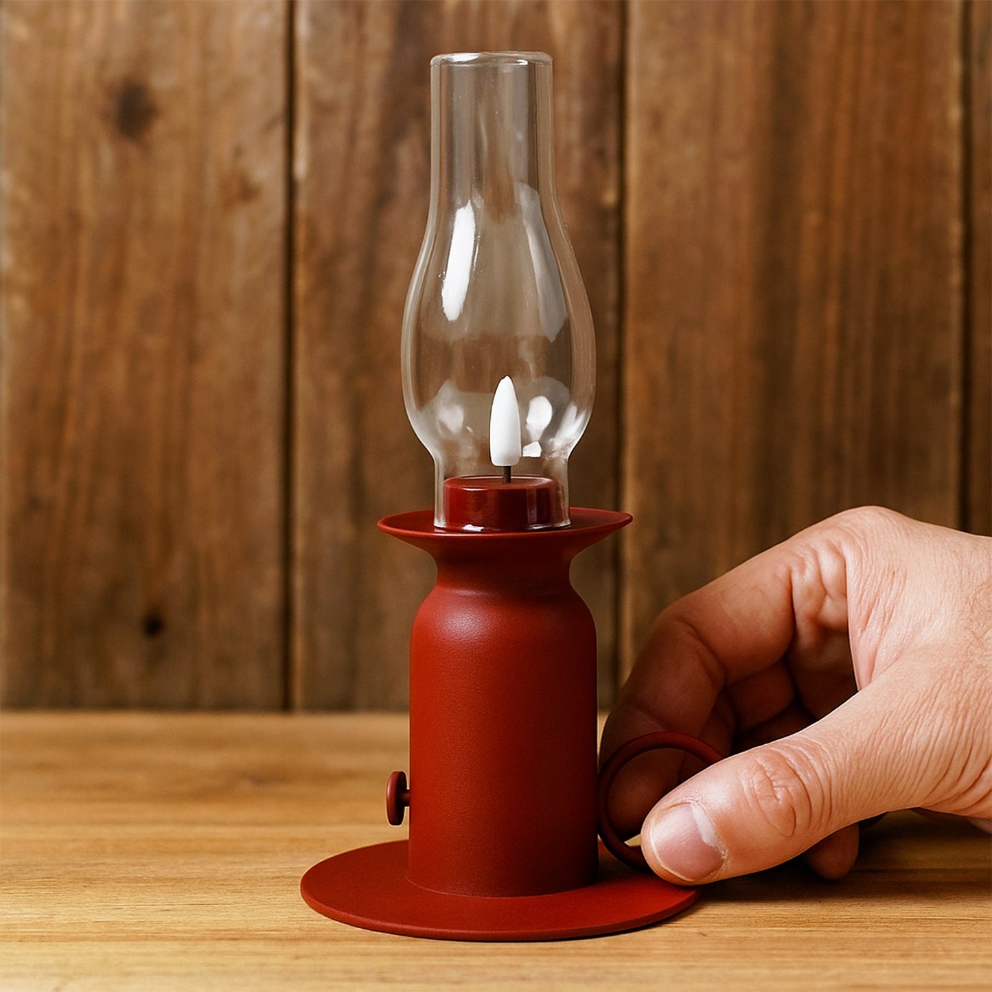 Vintage Style Plastic Candle Light LED Lamp (1 Pc)