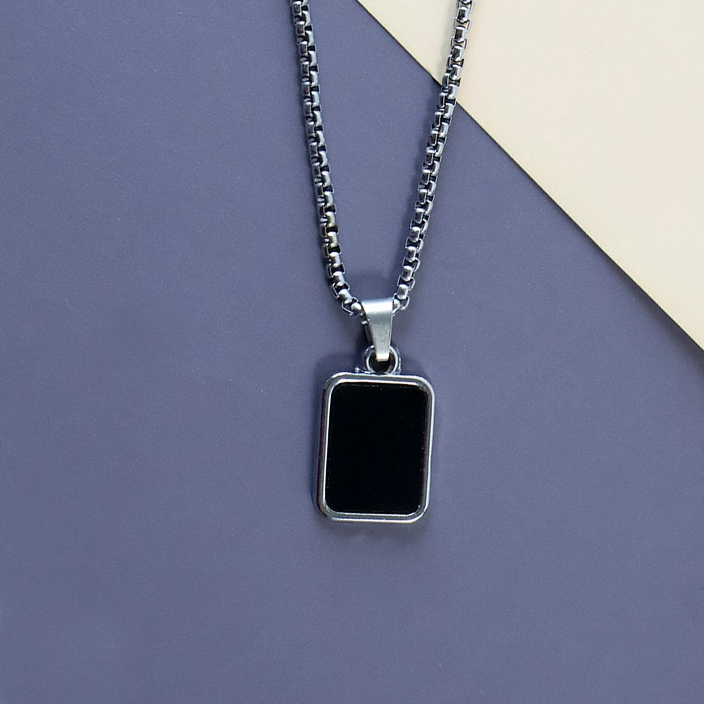 Premium Stainless-Steel Menâ€™s Fashion Pendant Chain (1 Pc)