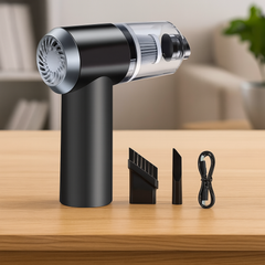 2 in 1 Wireless Vacuum Cleaner â€“ 120W Handheld USB Rechargeable for Home & Car (1 Pc)