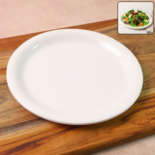 Plastic Round Dinner / Serving Plate â€“ 19 cm (1 Pc)