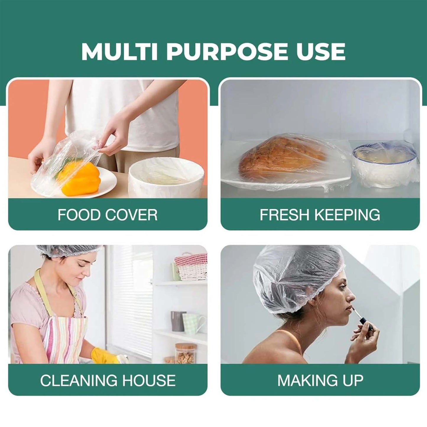 Disposable Menâ€™s Hair Protection Shower Cap / Head Cover (5 Pc)