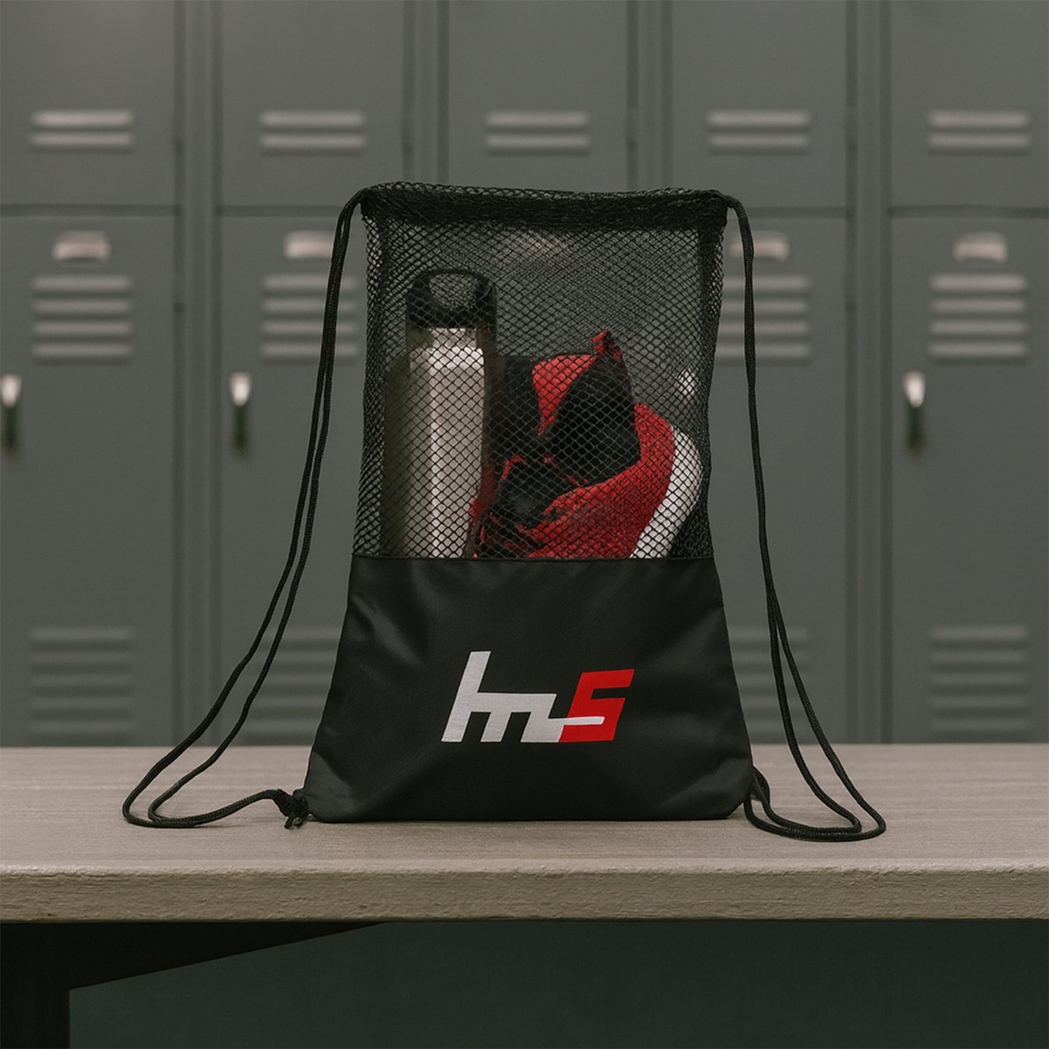 Mesh Drawstring Gym Sack â€“ Breathable Sports Backpack (1 Pc)