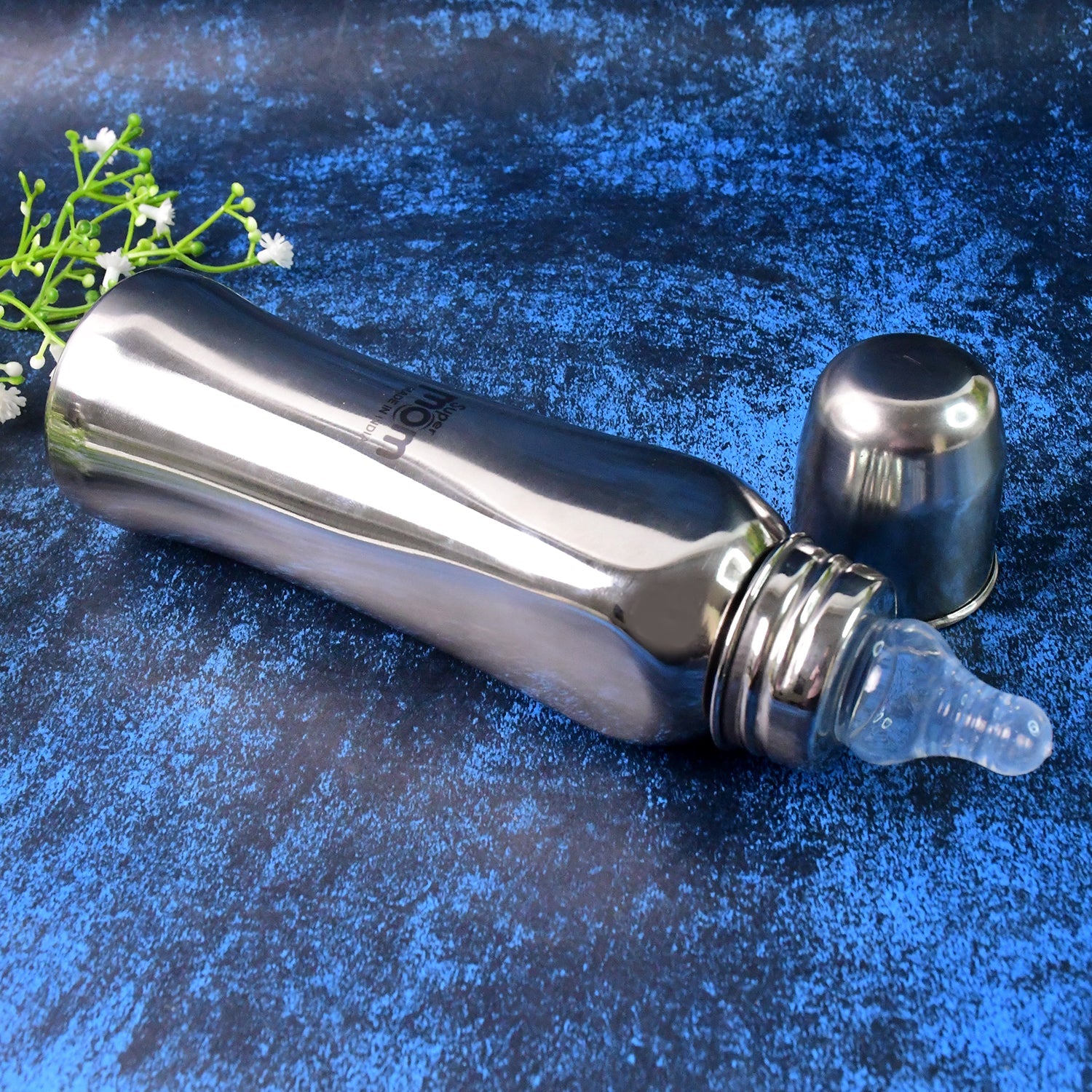 Supermom Lion Stainless Steel Feeding Bottle â€“ 250ml