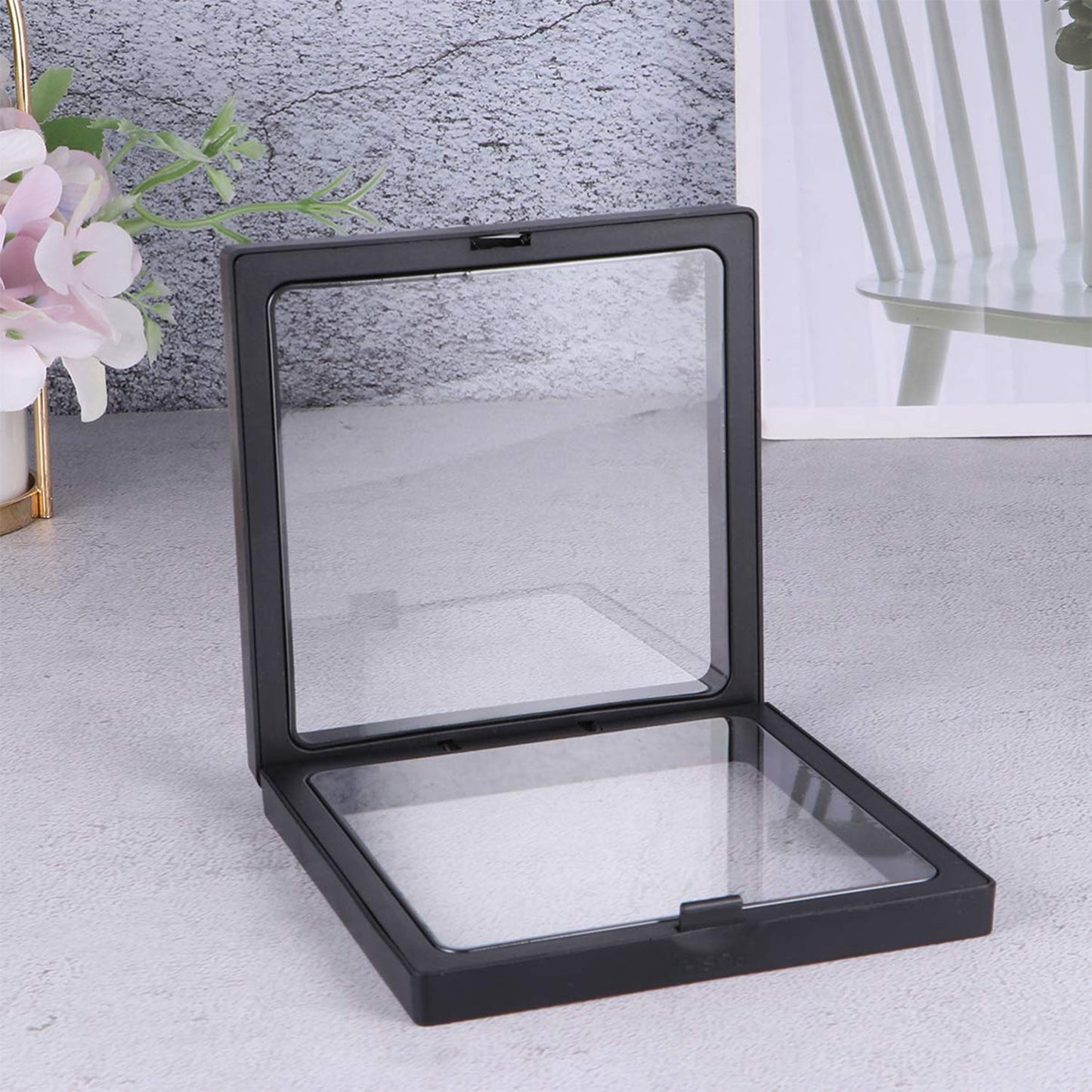 Transparent Jewellery Display Box (9x9 cm / 1 Pc / Mix Color)