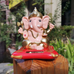 Solar-Powered Dancing Ganesha Idol â€“ Decorative Lord Ganpati Showpiece with Movement